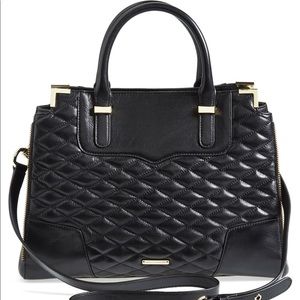 Rebecca Minkoff Amorous Satchel in Quilted Black